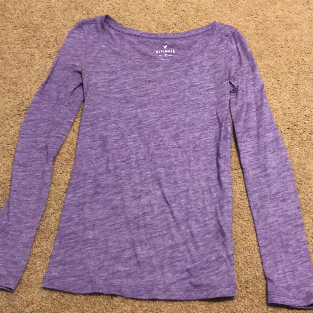 American Eagle purple top